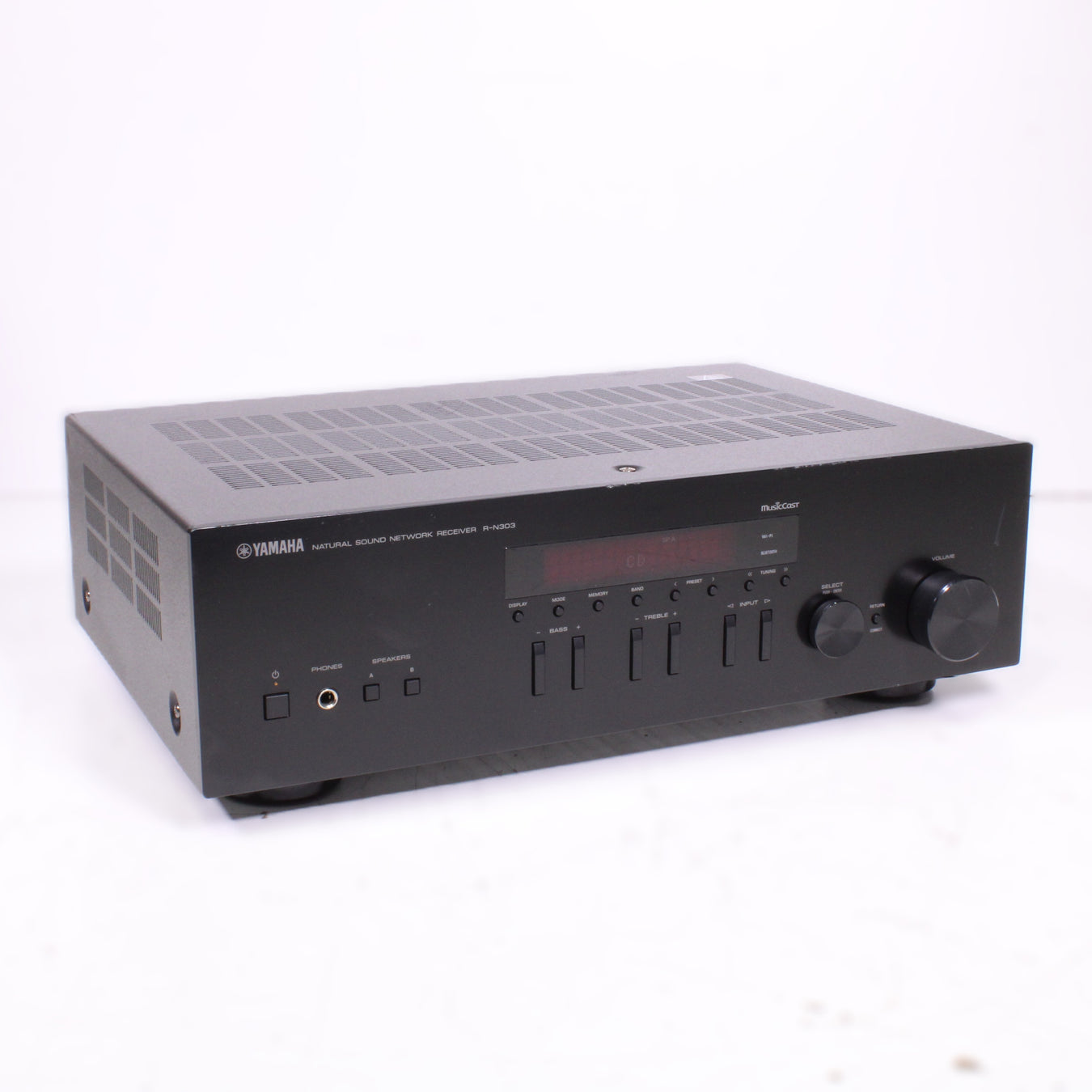 Yamaha R-N303 Phono Network Stereo Receiver w/ Wifi and Bluetooth (2017-2019)-Audio Receivers-SpenCertified-vintage-refurbished-electronics