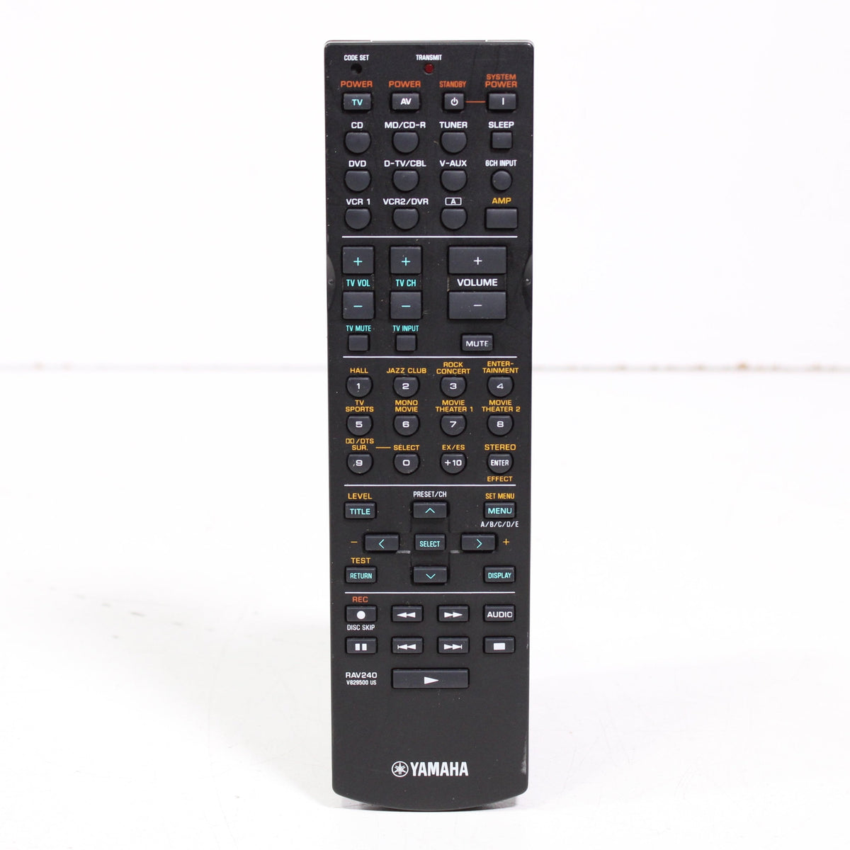 Telecomando Universale Per Ricevitore AV Yamaha (HTR5560, RXV630, RX-V630, RAV240) - Sostitutivo Con Garanzia