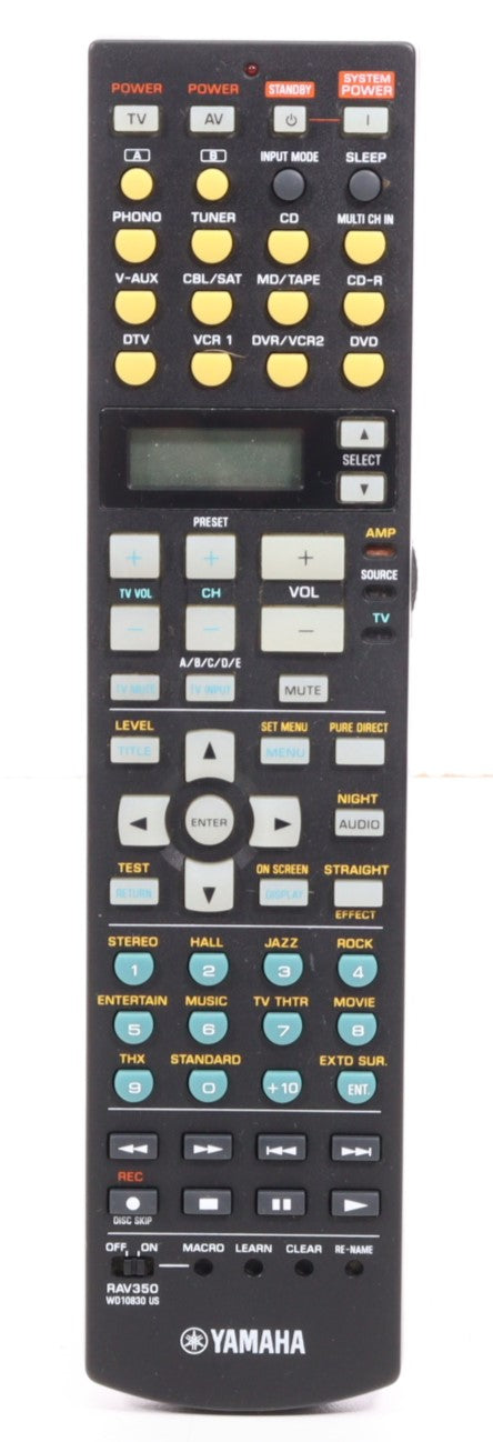 Yamaha RAV358 WF36560 Remote Control for Audio Receiver RX-V2600 ...