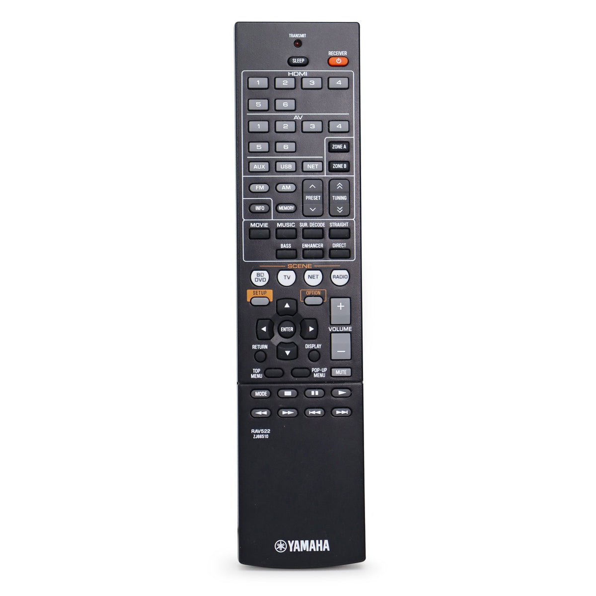 Yamaha RAV522 Remote Control for AV Receiver RX-V477 and More ...