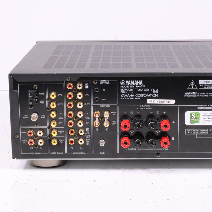 Yamaha RX-777 Natural Sound Stereo AV Receiver w/ Phono (2001)-Audio & Video Receivers-SpenCertified-vintage-refurbished-electronics