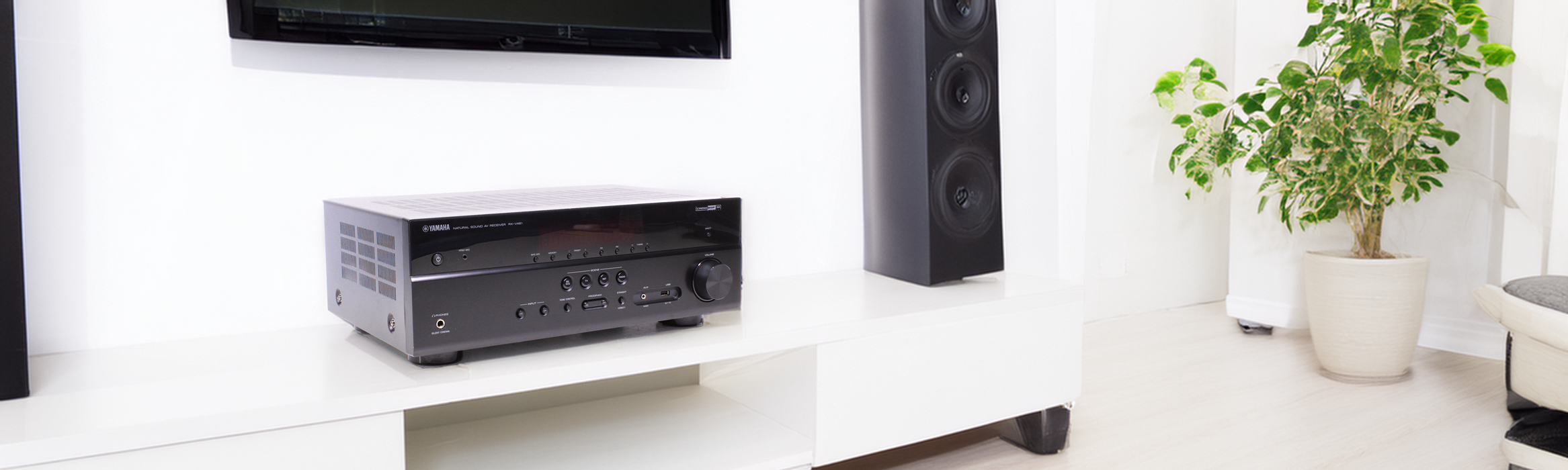 Yamaha RX-V481 5.1-Channel Home Theater AV Receiver with Wi-Fi, Bluetooth-Audio & Video Receivers-SpenCertified-vintage-refurbished-electronics