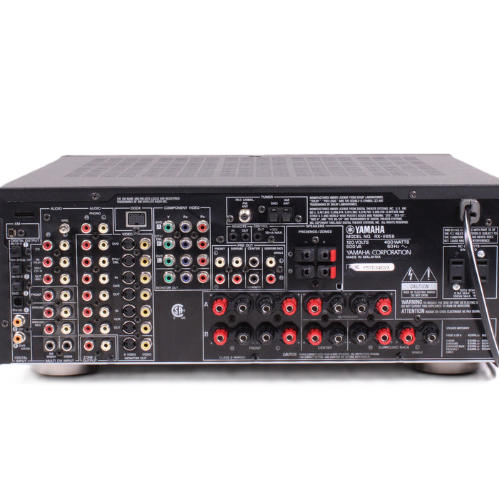 Yamaha RX-V659 7.1 Channel Natural Sound AV Audio Video Receiver with Phono-Audio & Video Receivers-SpenCertified-vintage-refurbished-electronics