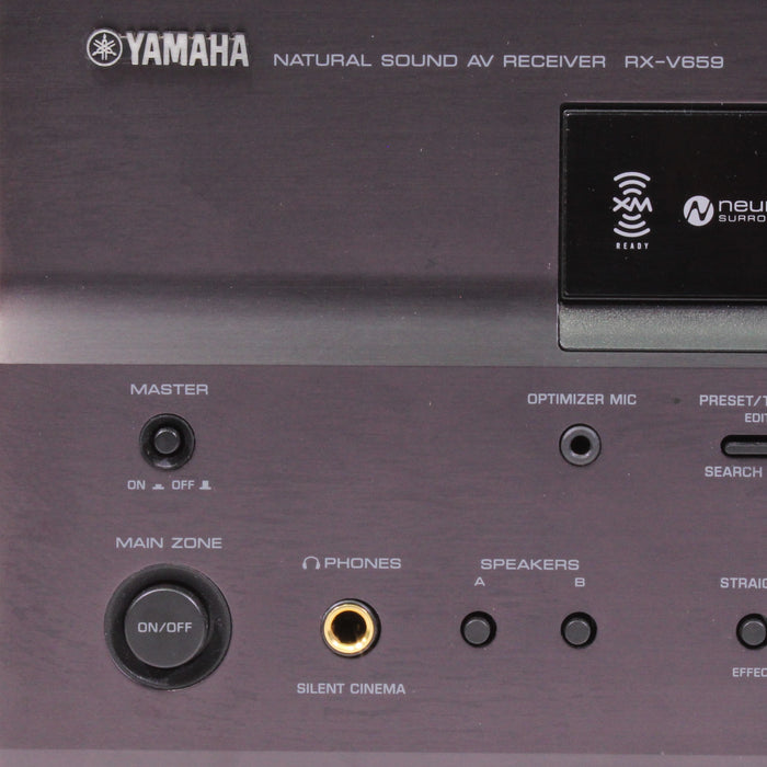 Yamaha RX-V659 7.1 Channel Natural Sound AV Audio Video Receiver with Phono-Audio & Video Receivers-SpenCertified-vintage-refurbished-electronics