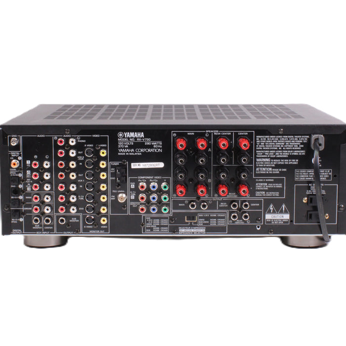 Yamaha RX-V730 Natural Sound Audio Video Receiver (NO REMOTE)-Audio & Video Receivers-SpenCertified-vintage-refurbished-electronics