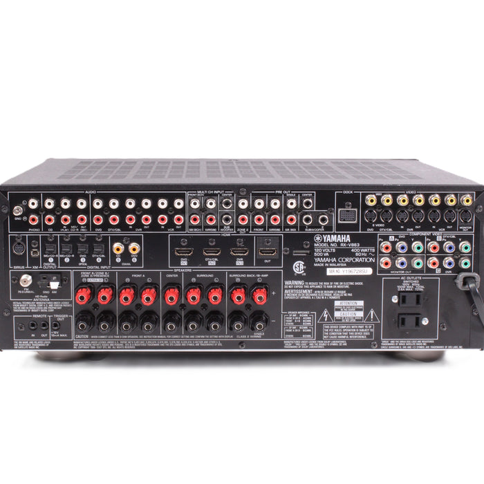 Yamaha RX-V863 7.1-Channel Audio Video Receiver Phono HDMI Dolby TrueHD DTS-HD-Audio & Video Receivers-SpenCertified-vintage-refurbished-electronics
