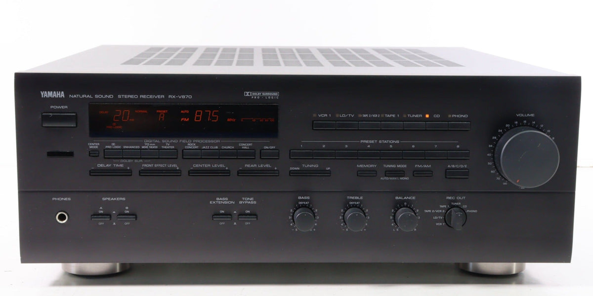 Yamaha RX-V870 Natural Sound AV Stereo Receiver (NO REMOTE