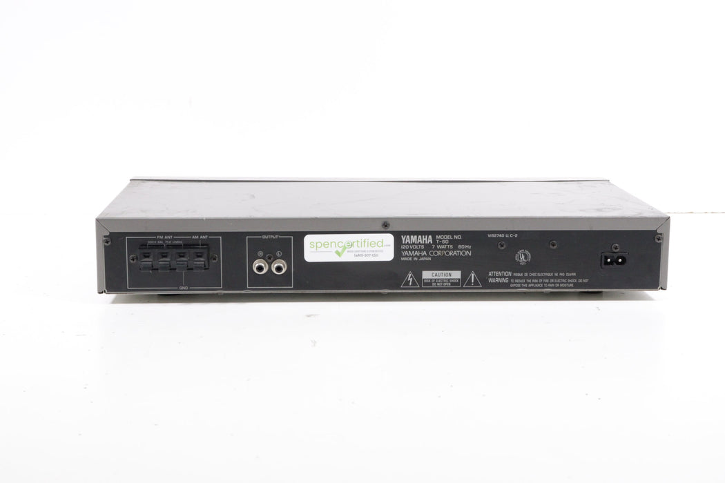 Yamaha T-60 Natural Sound AM FM Stereo Tuner-Stereo Tuner-SpenCertified-vintage-refurbished-electronics