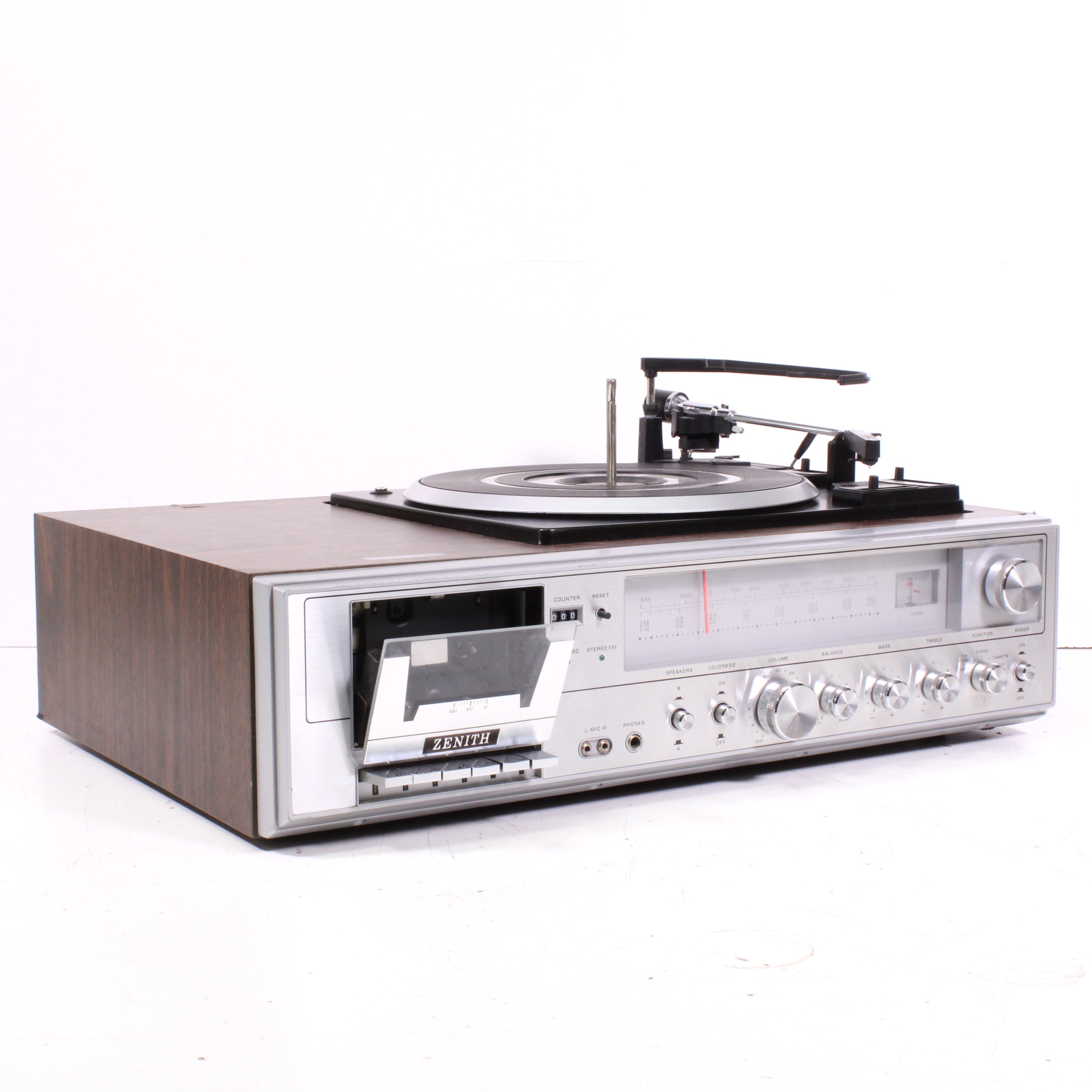 Zenith 4130 Vintage AM/FM Radio Cassette Player Record Changer Stereo ...