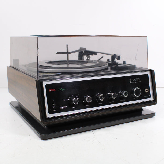 Zenith Allegro F584W 3-Speed Turntable FM Stereo System-Turntables & Record Players-SpenCertified-vintage-refurbished-electronics