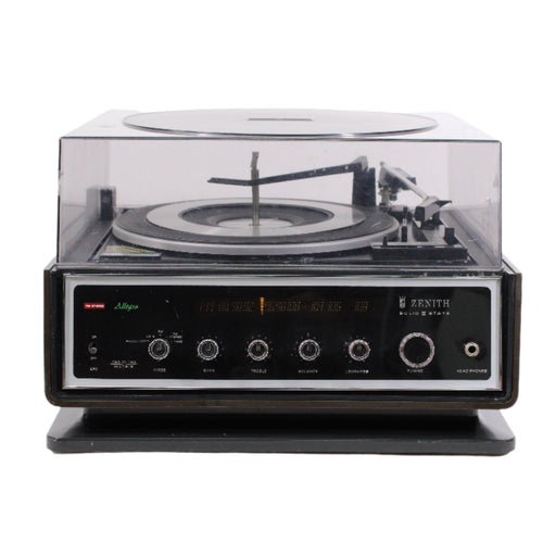 Zenith Allegro F584W 3-Speed Turntable FM Stereo System-Turntables & Record Players-SpenCertified-vintage-refurbished-electronics