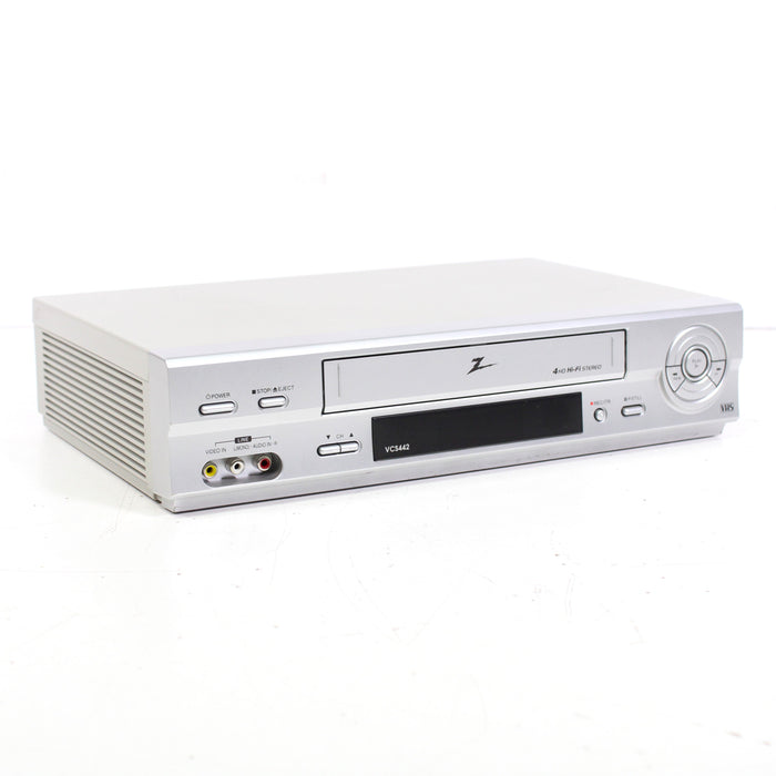 Zenith VCS442 4-Head Hi-Fi Stereo VCR VHS Player Recorder (Silver)-VCRs-SpenCertified-vintage-refurbished-electronics