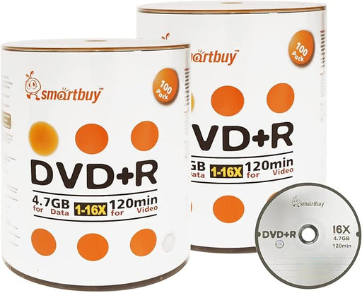 smartbuy Recordable DVDs-DVD Discs-SpenCertified-DVD+R-200-vintage-refurbished-electronics