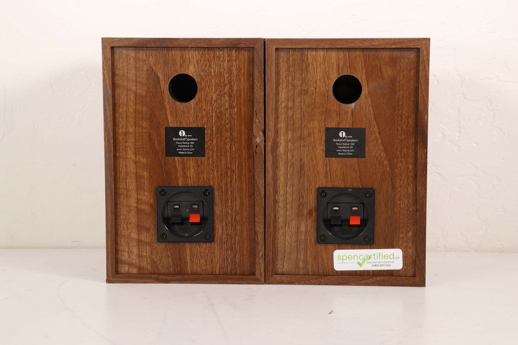 1byOne Small Bookshelf Speaker Pair Set-Speakers-SpenCertified-vintage-refurbished-electronics