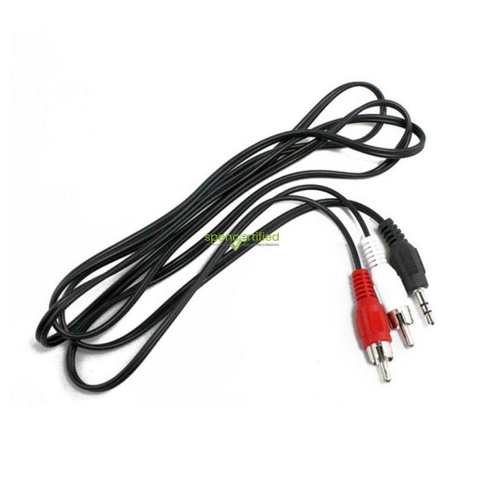 3.5mm Male Jack to AV RCA Male Audio Y Adapter Cable M/M Cable for iPod, MP3, CD Players-Electronics-SpenCertified-refurbished-vintage-electonics