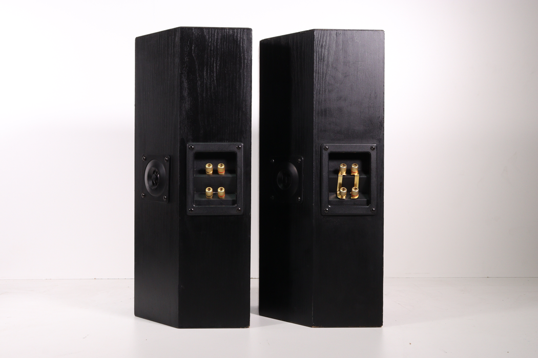 Acoustic Image GT-338 Floor Speakers Black Pair (Broken Back Tweeters)-Speakers-SpenCertified-vintage-refurbished-electronics