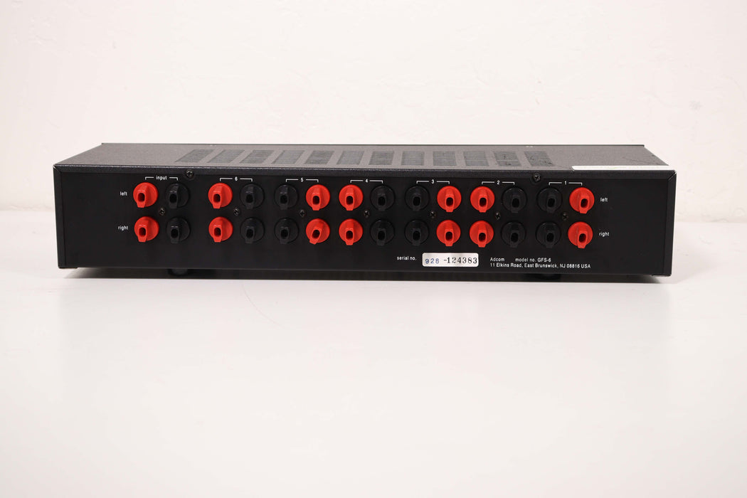 Adcom GFS-6 Speaker Selector with Protection / Up To 6 Pairs of Speakers-Speakers-SpenCertified-vintage-refurbished-electronics