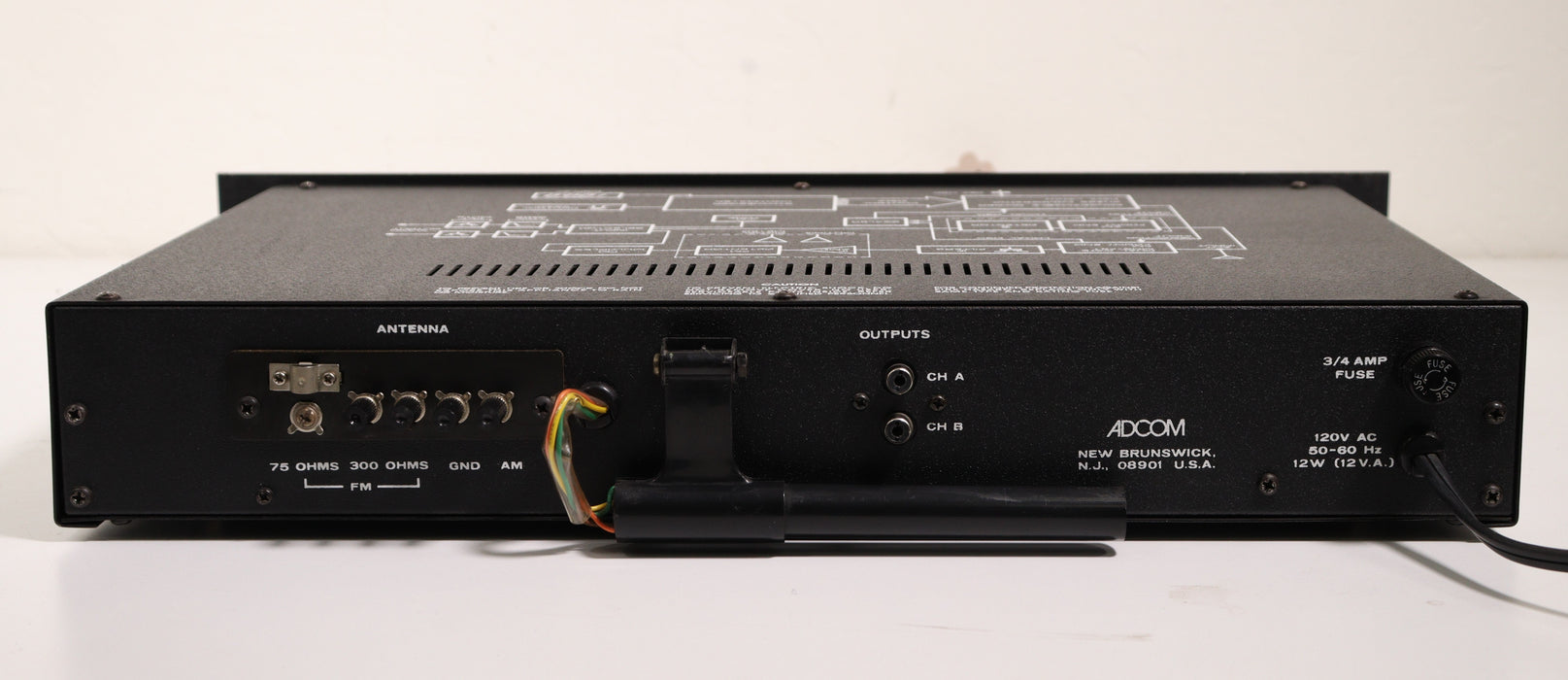 Adcom GFT-1 AM FM Stereo Tuner Rack Mount High Quality-FM Transmitters-SpenCertified-vintage-refurbished-electronics