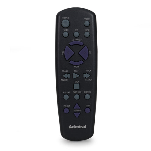 Admiral CRK290 5 Disc CD Remote Control For Admiral GRD67219A-Remote-SpenCertified-refurbished-vintage-electonics