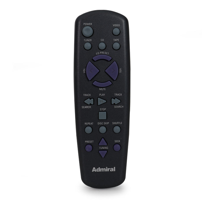 Admiral CRK290 5 Disc CD Remote Control For Admiral GRD67219A-Remote-SpenCertified-refurbished-vintage-electonics