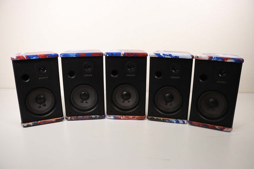Advent Mini 5 Channel Speaker Set System Hydro-dipped Red White and Blue-Speakers-SpenCertified-vintage-refurbished-electronics