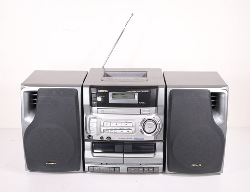 Aiwa CA-DW635 CD Carry Component System Dual Cassette Player Recorder AM FM Radio Boombox-CD Players & Recorders-SpenCertified-vintage-refurbished-electronics