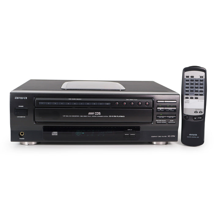 Aiwa XC-35M 5-Disc CD Compact Disc Automatic Changer-Electronics-SpenCertified-refurbished-vintage-electonics