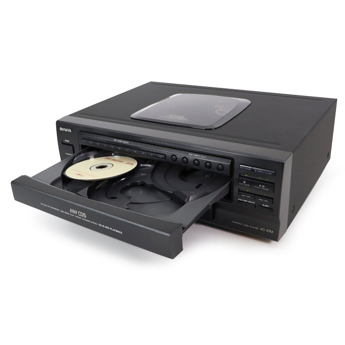 Aiwa XC-37MU 5-Disc Carousel CD Player-Electronics-SpenCertified-refurbished-vintage-electonics