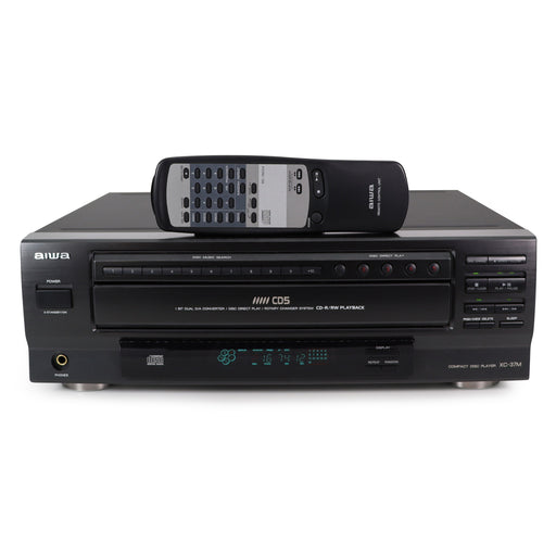 Aiwa XC-37MU 5-Disc Carousel CD Player-Electronics-SpenCertified-refurbished-vintage-electonics