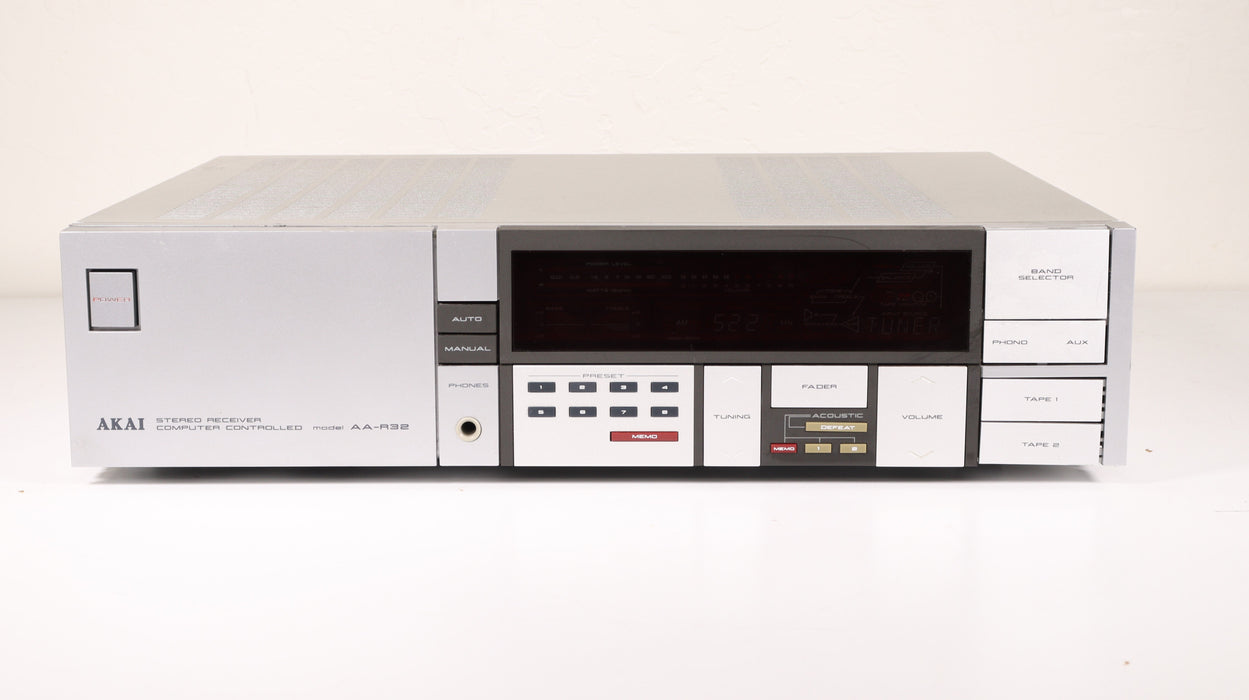 Akai AA-R32 Stereo Receiver Computer Controlled Amplifier Audio System-Audio Amplifiers-SpenCertified-vintage-refurbished-electronics