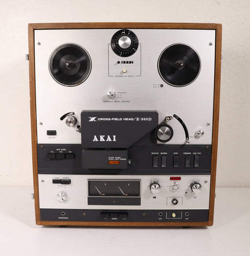 Akai X-360D Cross-Field Head Reel to Reel Tape Deck Player Recorder Vintage-Reel-to-Reel Tape Players & Recorders-SpenCertified-vintage-refurbished-electronics