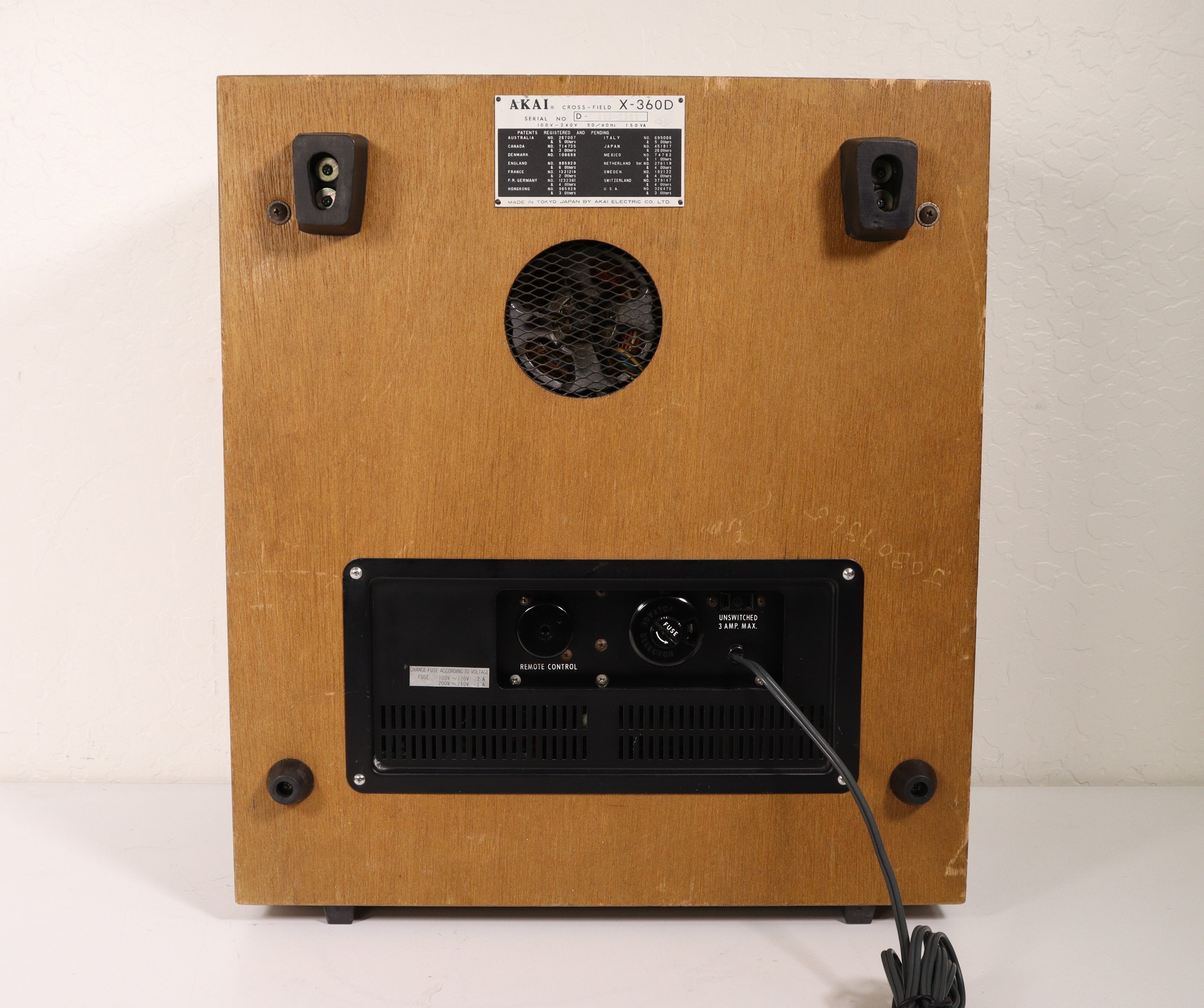 Akai X-360D Cross-Field Head Reel to Reel Tape Deck Player Recorder Vi ...