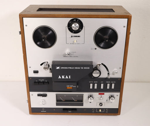 Akai X-360D Cross-Field Head Reel to Reel Tape Deck Player Recorder Vintage-Reel-to-Reel Tape Players & Recorders-SpenCertified-vintage-refurbished-electronics