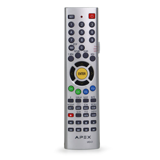Apex UK2A-C1 Remote Control for TV/DVD Combo Model GT1417DV and More-Remote-SpenCertified-refurbished-vintage-electonics