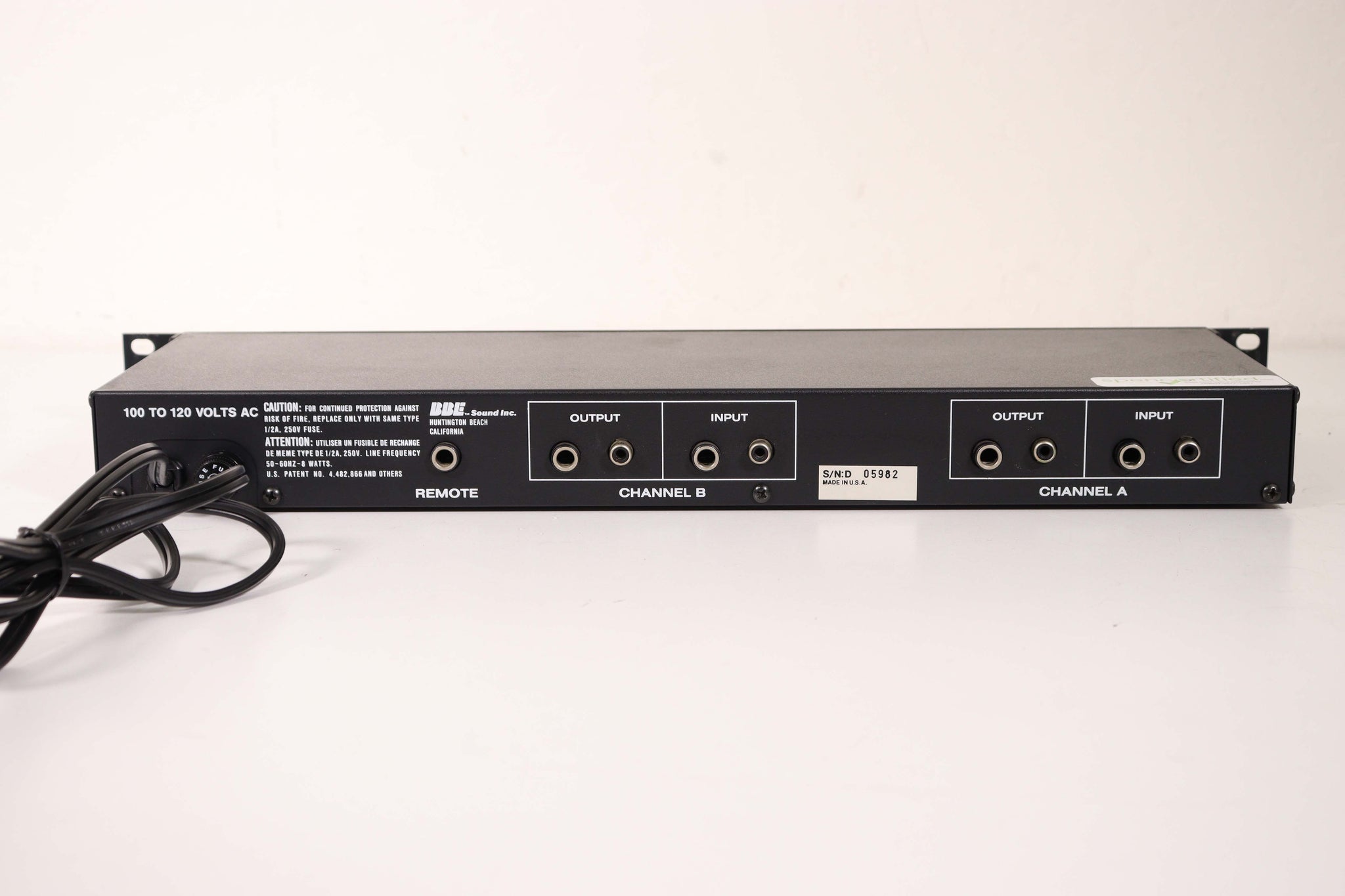 BBE Sonic Maximizer 422 Contour Controller Rack System