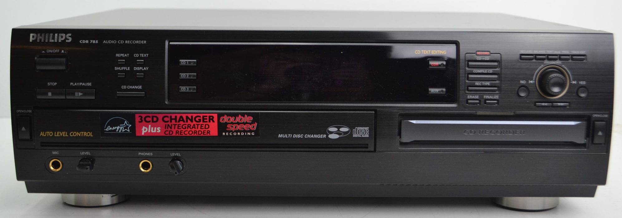 BRAND NEW Philips - CDR 785 - 3 Disc - CD Changer and Recorder - Dual Tray Dubbing Machine-Electronics-SpenCertified-refurbished-vintage-electonics