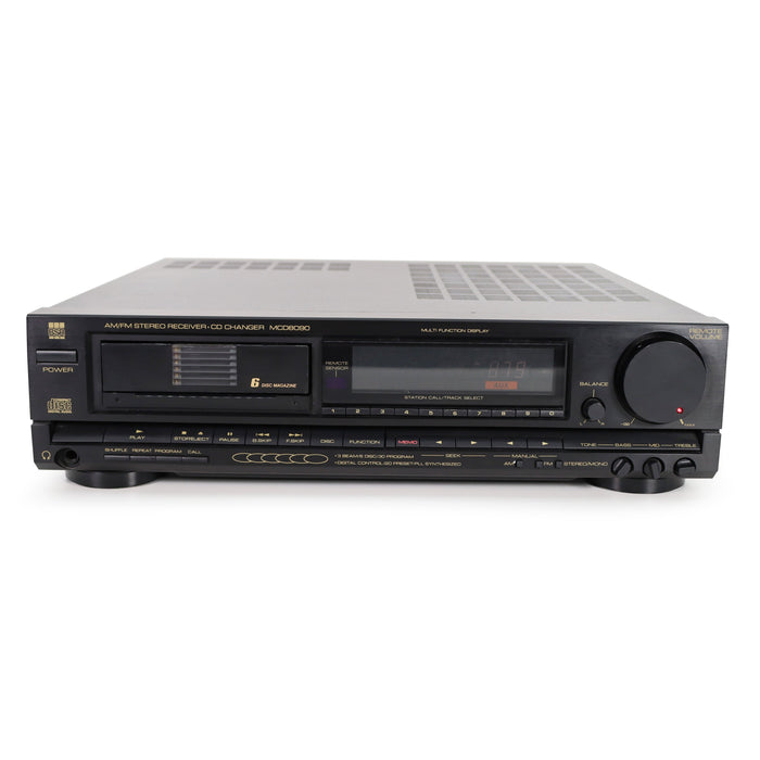 BSR MCD 8090 AM/FM Stereo Receiver and 6-Disc Magazine CD Player-Electronics-SpenCertified-refurbished-vintage-electonics