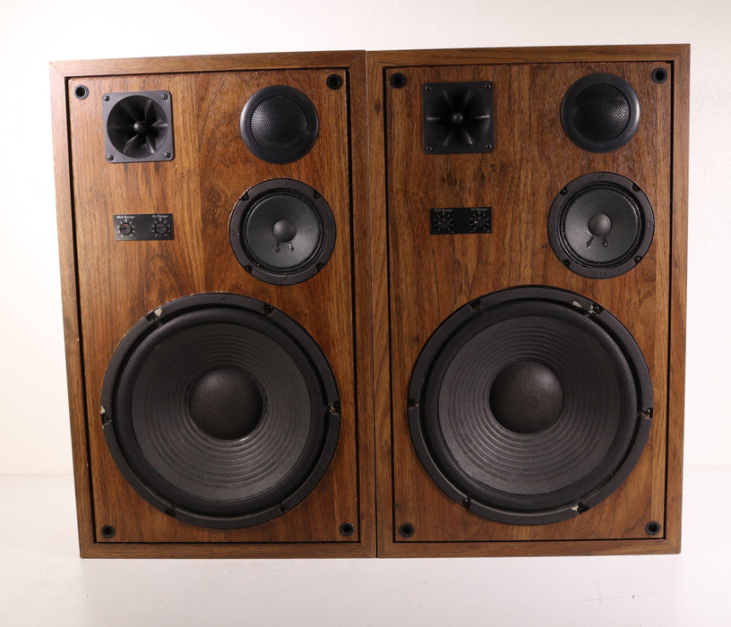 Bookshelf Speaker Pair Dark Brown Wood-Speakers-SpenCertified-vintage-refurbished-electronics