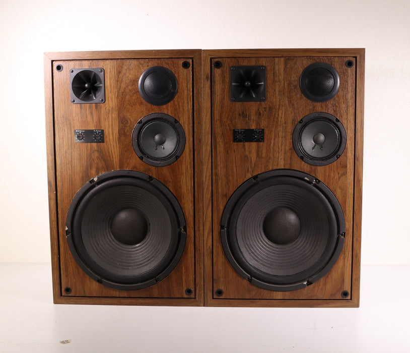 Bookshelf Speaker Pair Dark Brown Wood-Speakers-SpenCertified-vintage-refurbished-electronics