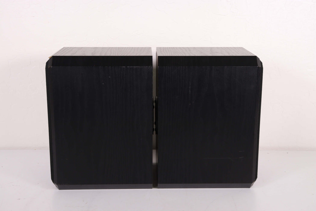 Boston HD5 Small Bookshelf Speaker Pair 2 Way Light Black Wood-Speakers-SpenCertified-vintage-refurbished-electronics