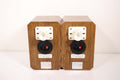 Boston HD5 Small Bookshelf Speaker Pair 2 Way Light Brown Wood