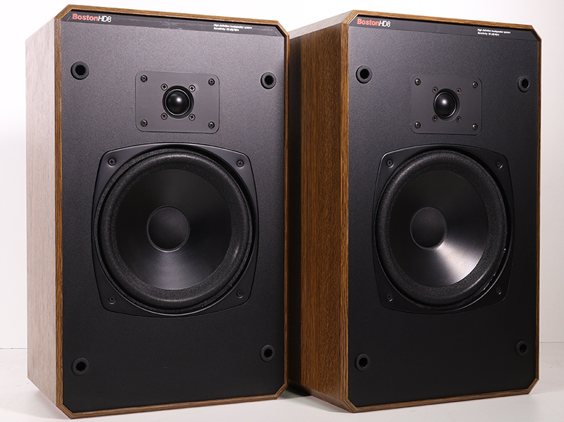 Boston HD8 Bookshelf Speaker Pair 2 Way Light Brown Wood (Pair)-Speakers-SpenCertified-vintage-refurbished-electronics