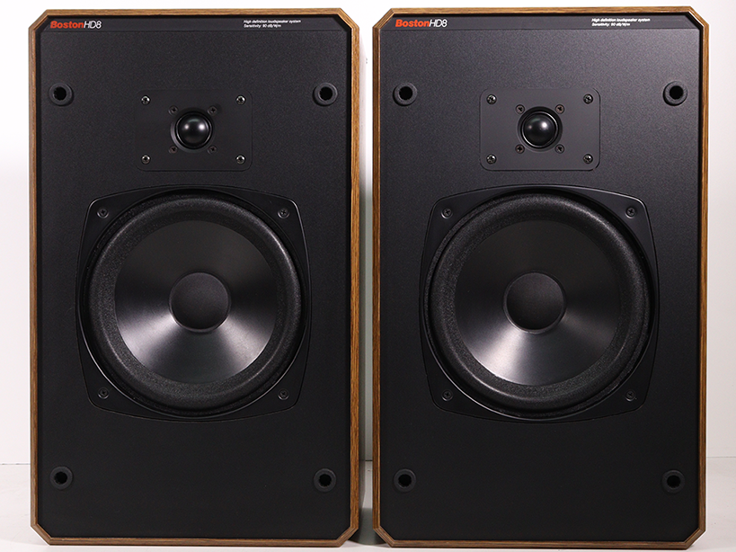 Boston HD8 Bookshelf Speaker Pair 2 Way Light Brown Wood (Pair)-Speakers-SpenCertified-vintage-refurbished-electronics