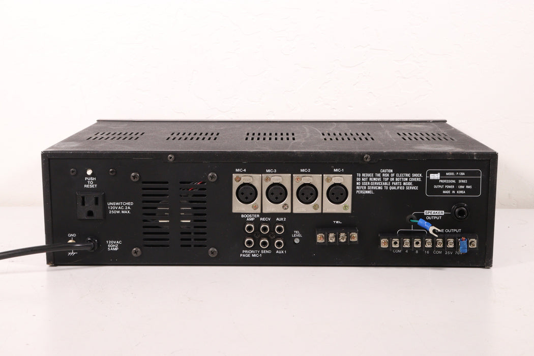 CSI Professional Series PA Amplifier P-120A-Audio Amplifiers-SpenCertified-vintage-refurbished-electronics