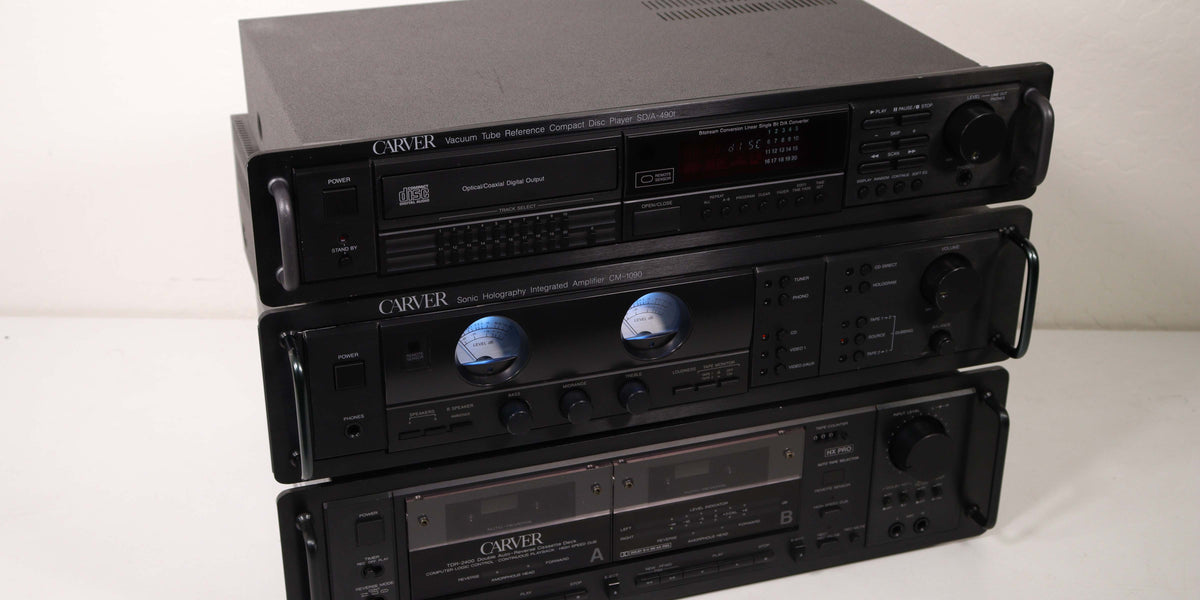 Carver Complete Rack System Bundle - CD Player + Cassette Player + Int ...