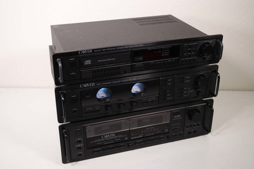 Carver Complete Rack System Bundle - CD Player + Cassette Player + Integrated Amp-Audio Amplifiers-SpenCertified-vintage-refurbished-electronics