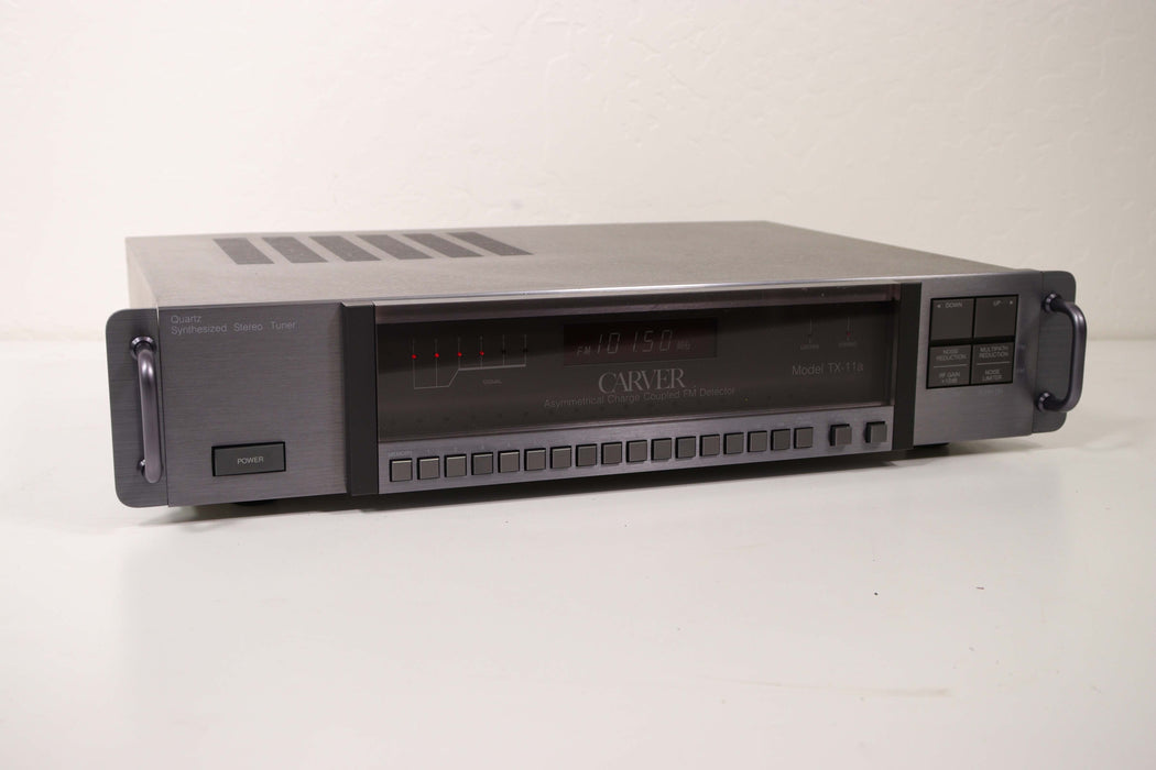 Carver Quartz Synthesized FM Stereo Tuner TX-11a Asymmetrical Charge Coupled FM Detector w/ Rack Mounts-FM Transmitters-SpenCertified-vintage-refurbished-electronics