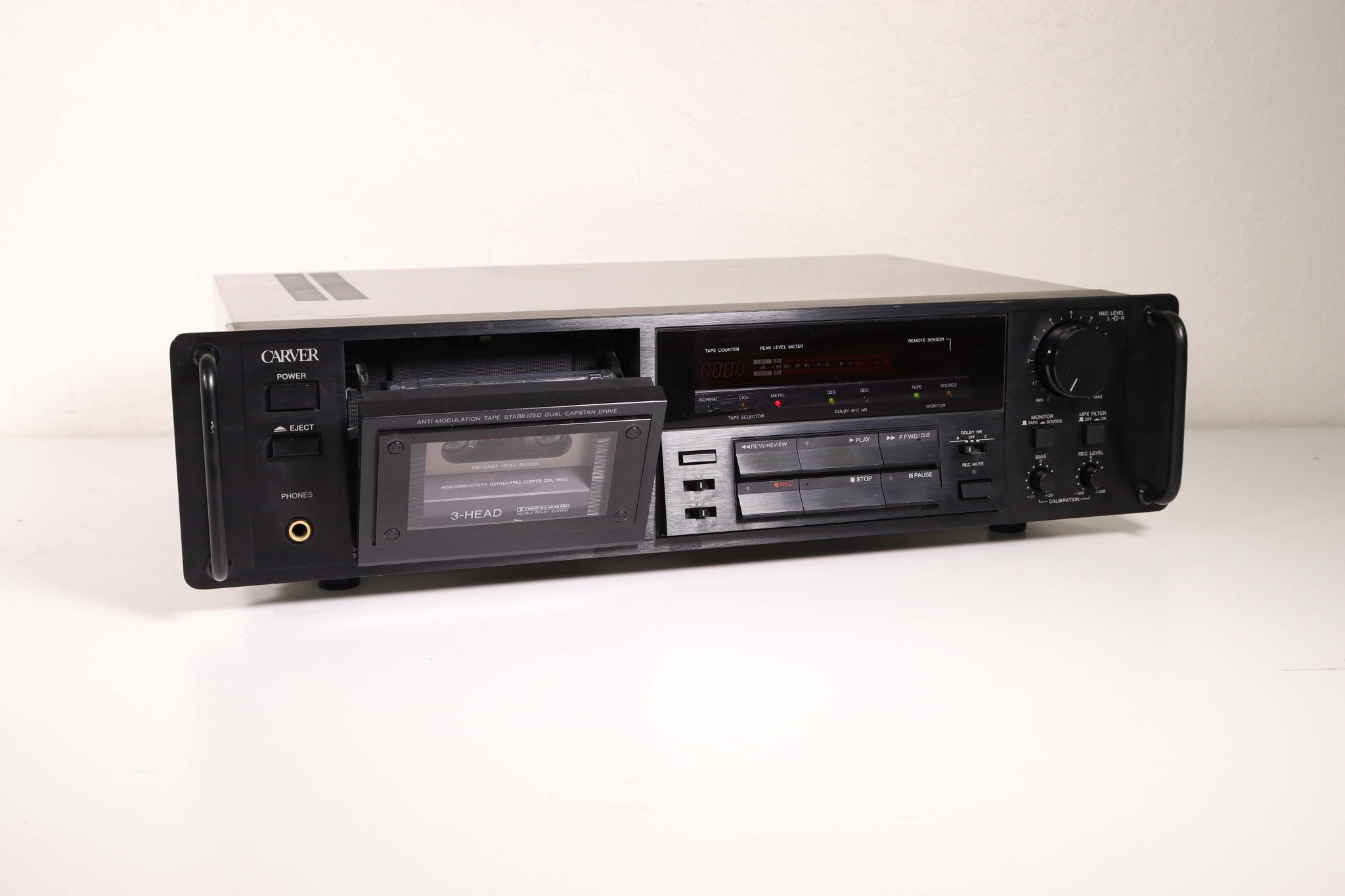 Carver TD-1700 3-Head Single Stereo Cassette Deck Rack Mount ...