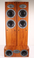 Celestion F30 Tower Speaker Pair Rear Port Brown Wood