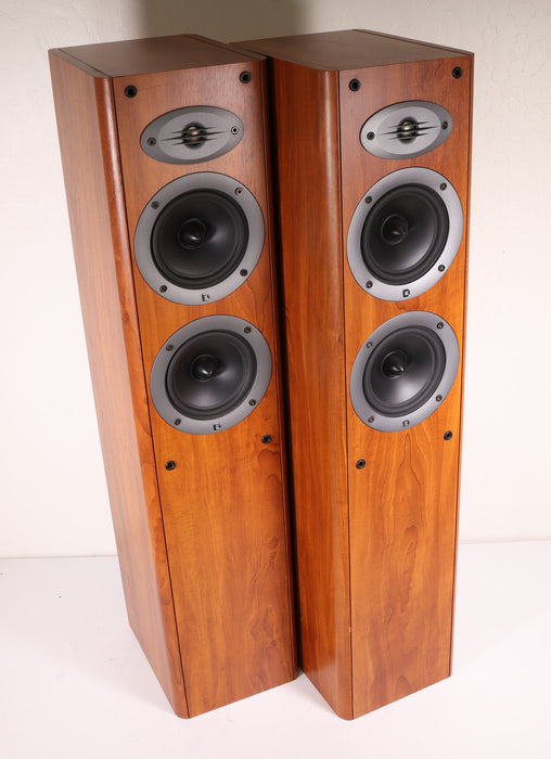 Celestion F30 Tower Speaker Pair Rear Port Brown Wood-Speakers-SpenCertified-vintage-refurbished-electronics